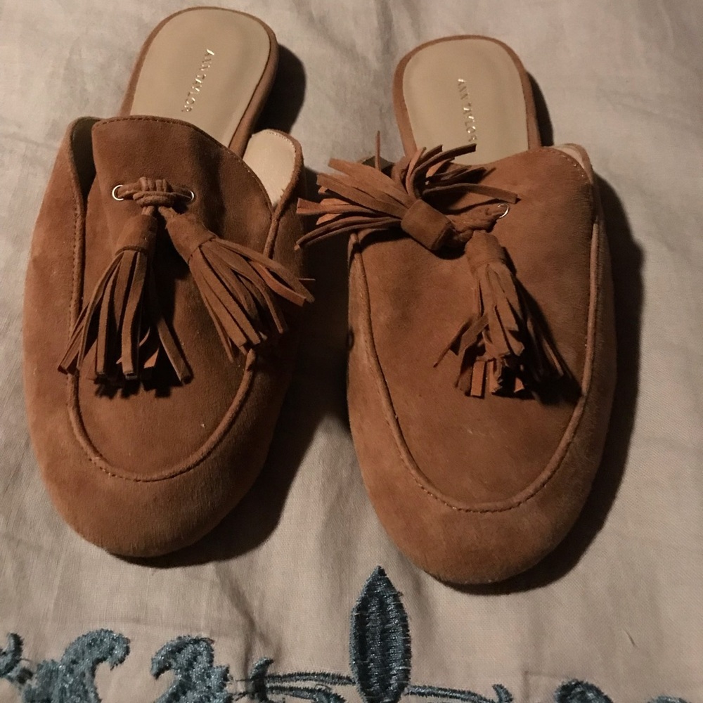 Suede Mules